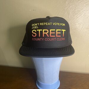 Vintage 90s Nissin Cap Rope/Foam/Mesh Trucker  Snapback Hat/Cap Politics